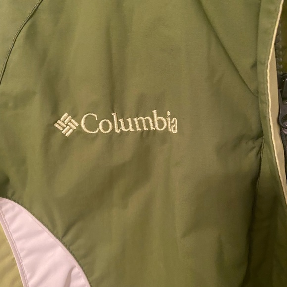 Columbia Winter Jacket Green Removable Hood Size M - Picture 2 of 4